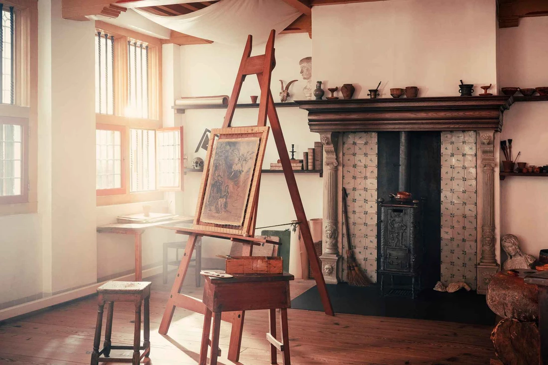 Rembrandt House Museum on the Jodenbreestraat, Amsterdam